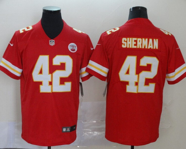 Men's Kansas City Chiefs #42  Anthony Sherman Nike Red Game Player Football Jersey