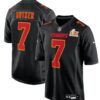 Mens Kansas City Chiefs #7 Harrison Butker Nike Super Bowl LIX Fashion Game Jersey Carbon Black