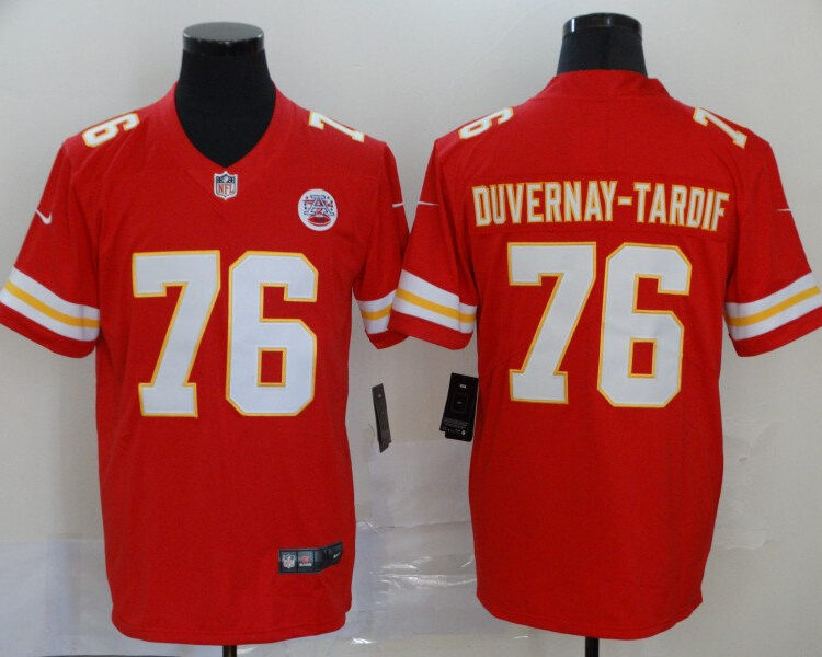 Men's Kansas City Chiefs #76 Laurent Duvernay-Tardif Nike Red Game Player Football Jersey