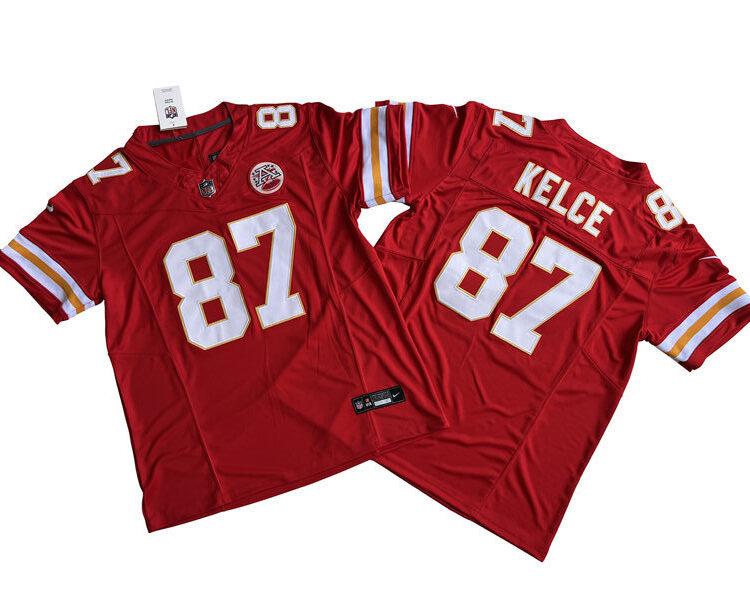 Men's Kansas City Chiefs #87 Travis Kelce Red Nike 2023 Vapor F.U.S.E. Limited Jersey