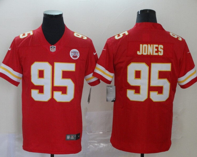 Men's Kansas City Chiefs #95 Chris Jones  Nike Red Game Football Jersey
