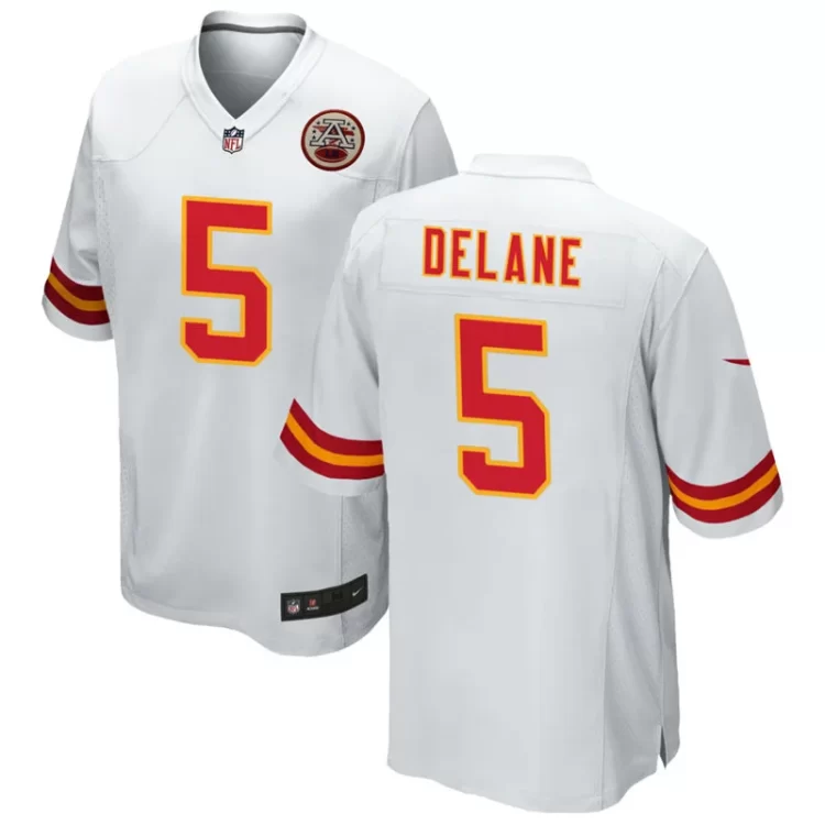 Men's Kansas City Chiefs #5 Mansoor Delane Nike White Vapor F.U.S.E. Limited Jersey