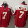 Men's Kansas City Chiefs #7 Harrison Butker Red White Gratitude F.U.S.E. Vapor Limited Jersey