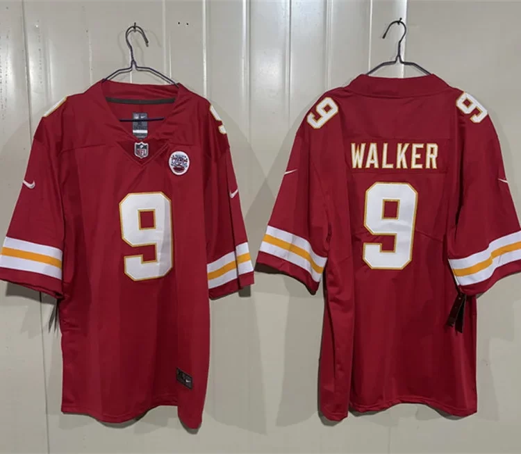 Men's Kansas City Chiefs #9 Kenneth Walker III Nike Red Vapor F.U.S.E. Limited Jersey