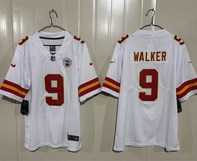 Men's Kansas City Chiefs #9 Kenneth Walker III Nike White Vapor F.U.S.E. Limited Jersey