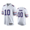 Mens Buffalo Bills #10 Khalil Shakir Nike White Alternate Retro Vapor Limited Player Jersey