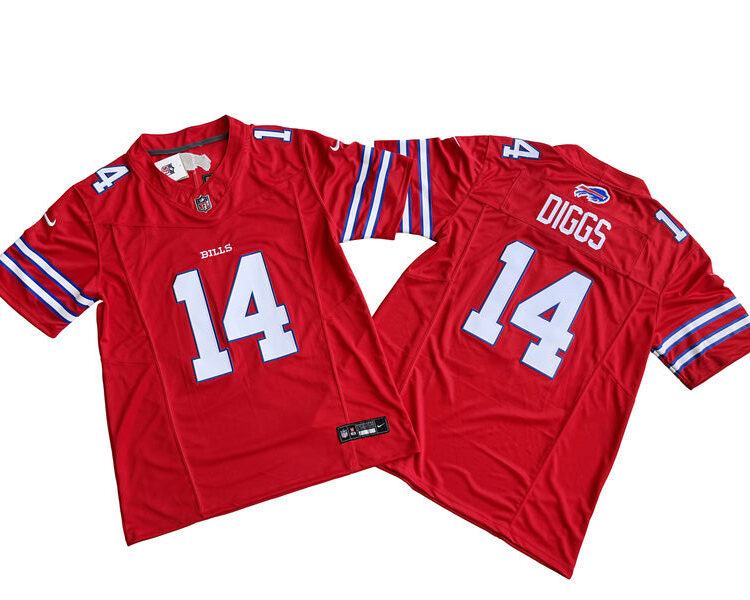 Men's Buffalo Bills #14 Stefon Diggs Nike Red Alternate 2023 Vapor F.U.S.E. Limited Jersey