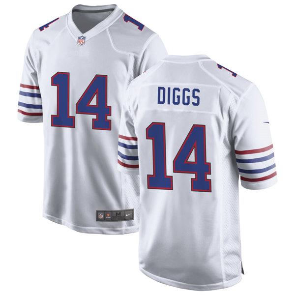 Men's Buffalo Bills #14 Stefon Diggs Nike White Alternate Retro Vapor Limited Jersey