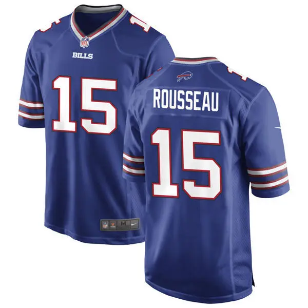 Men's Buffalo Bills #15 Gregory Rousseau Nike Royal Vapor F.U.S.E. Limited Jersey