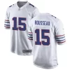 Mens Buffalo Bills #15 Gregory Rousseau Nike White Alternate Retro Vapor Limited Jersey