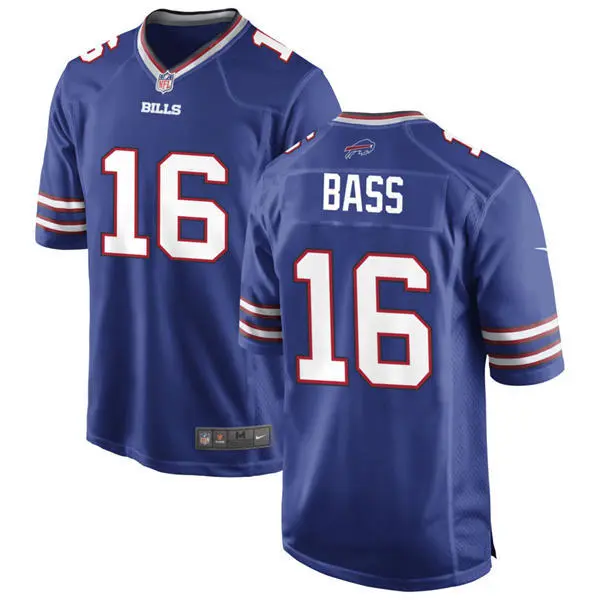 Mens Buffalo Bills #16 Tyler Bass Nike Royal Vapor Limited Jersey