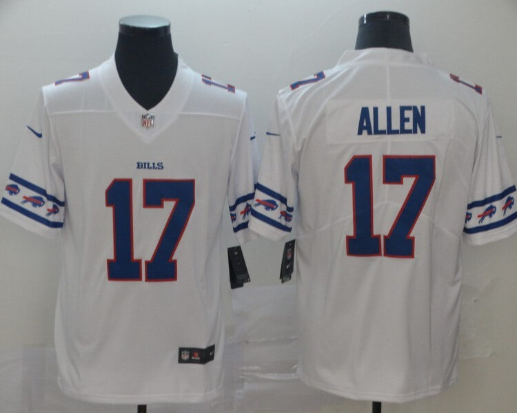 Men's Buffalo Bills #17 Josh Allen Nike NFL team logo cool edition jerseys