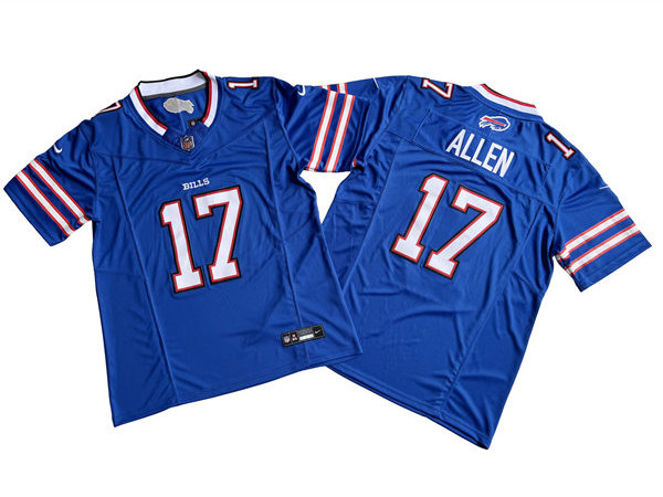 Men's Buffalo Bills #17 Josh Allen Nike Royal Vapor F.U.S.E. Limited Jersey