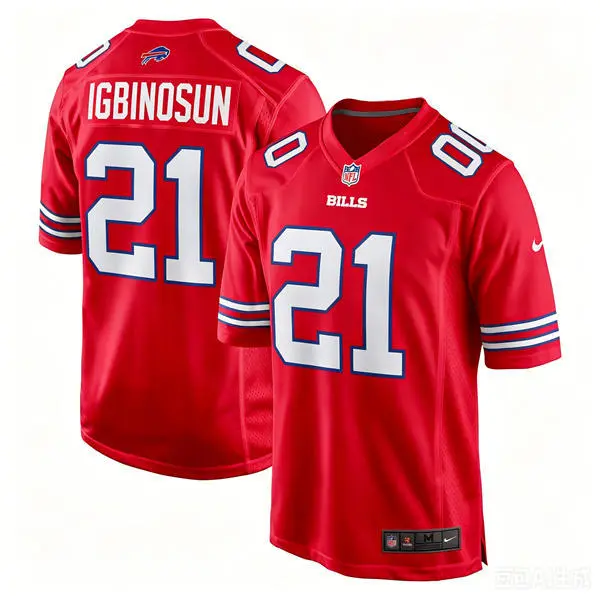 Mens Buffalo Bills #21 Davison Igbinosun Nike Red Alternate Vapor F.U.S.E. Limited Jersey