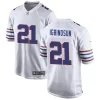 Mens Buffalo Bills #21 Davison Igbinosun Nike White Alternate Retro Vapor Limited Jersey