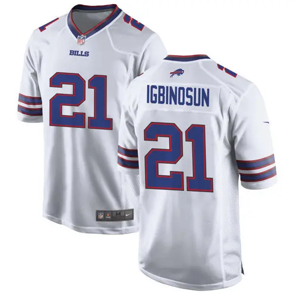 Mens Buffalo Bills #21 Davison Igbinosun Nike White Vapor F.U.S.E. Limited Jersey