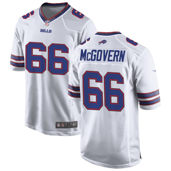 Mens Buffalo Bills #66 Connor McGovern Nike White Vapor F.U.S.E. Limited Jersey