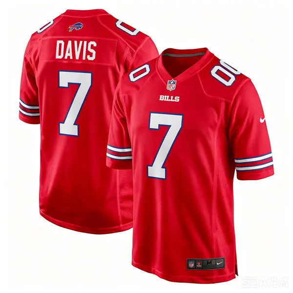 Mens Buffalo Bills #7 Ray Davis Nike Red Alternate Vapor F.U.S.E. Limited Jersey