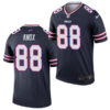 Mens Buffalo Bills #88 Dawson Knox Nike Navy Inverted Legend Jersey