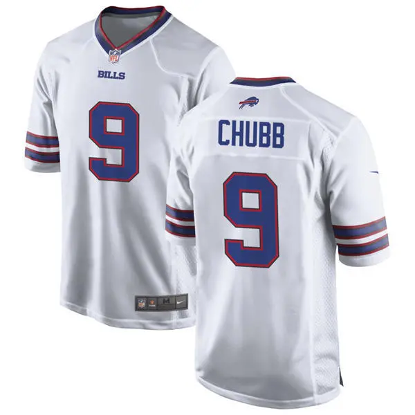 Mens Buffalo Bills #9 Bradley Chubb Nike White Vapor F.U.S.E. Limited Jersey