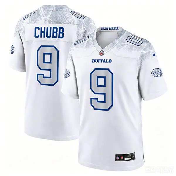 Mens Buffalo Bills #9 Bradley Chubb White Nike Vapor F.U.S.E. Limited Rivalry Series Jersey