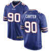 Mens Buffalo Bills #90 DeWayne Carter Nike Royal  Vapor F.U.S.E. Limited Jersey