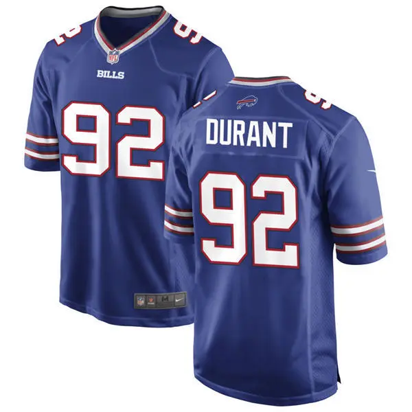 Mens Buffalo Bills #92 Zane Durant Nike Royal Vapor F.U.S.E. Limited Jersey