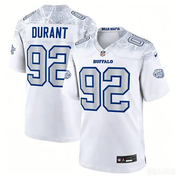 Mens Buffalo Bills #92 Zane Durant White Nike Vapor F.U.S.E. Limited Rivalry Series Jersey