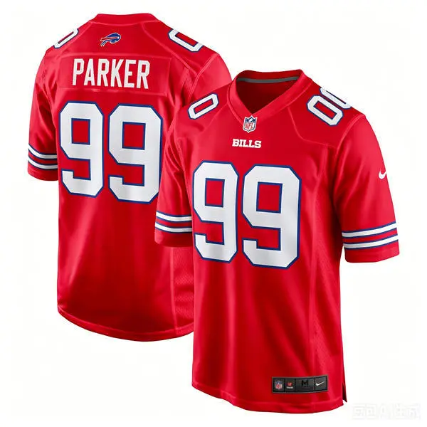 Mens Buffalo Bills #99 T.J. Parker Nike Red Alternate Vapor F.U.S.E. Limited Jersey