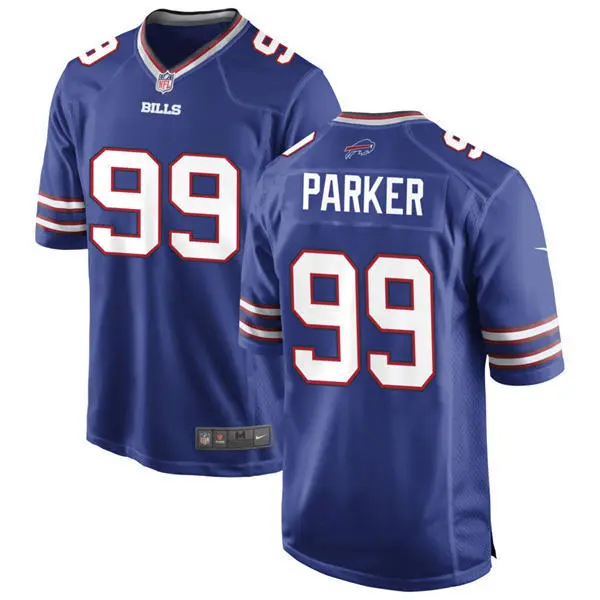 Mens Buffalo Bills #99 T.J. Parker Nike Royal Vapor F.U.S.E. Limited Jersey