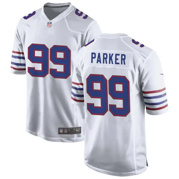 Mens Buffalo Bills #99 T.J. Parker Nike White Alternate Retro Vapor Limited Jersey