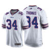 Mens Buffalo Bills Retired Player #34 Thurman Thomas Nike White Vapor Limited Jersey
