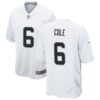 Men's Las Vegas Raiders #6 A. J. Cole III Nike White Vapor Untouchable Limited Player Jersey