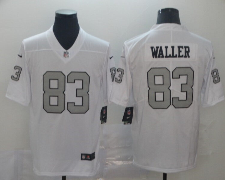 Men's Las Vegas Raiders #83 Darren Waller Nike White Color Rush Legend Player Jersey