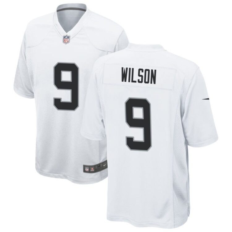 Men's Las Vegas Raiders #9 Tyree Wilson Nike White Vapor Untouchable Limited Player Jersey