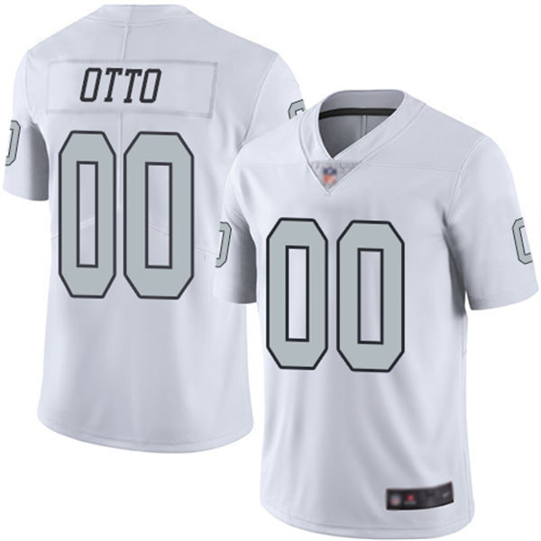 Men's Las Vegas Raiders Retired Player #00 Jim Otto Nike White Color Rush Legend Player Jersey
