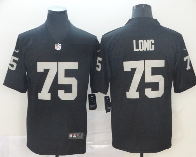 Men's  Las Vegas Raiders Retired Player #75 Howie Long Nike Black Football Game Jersey