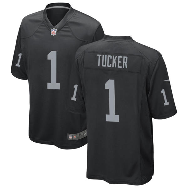 Men's Las Vegas Raiders #1 Tre Tucker Nike Black Vapor F.U.S.E. Limited Player Jersey
