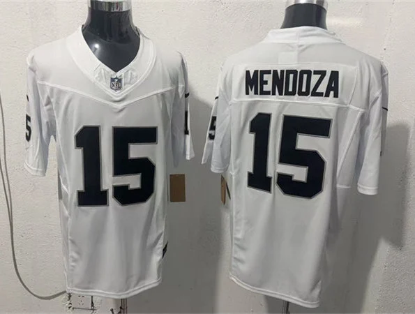Men's Las Vegas Raiders #15 Fernando Mendoza Nike White Vapor F.U.S.E. Limited Jersey