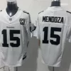 Men's Las Vegas Raiders #15 Fernando Mendoza White 65TH Anniversary Gratitude F.U.S.E. Limited Jersey