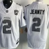 Men's Las Vegas Raiders #2 Ashton Jeanty White Silver 1960-2024 65TH Anniversary Gratitude F.U.S.E. Limited Jersey