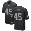Men's Las Vegas Raiders #45 Devin White Nike Black Vapor F.U.S.E. Limited Player Jersey