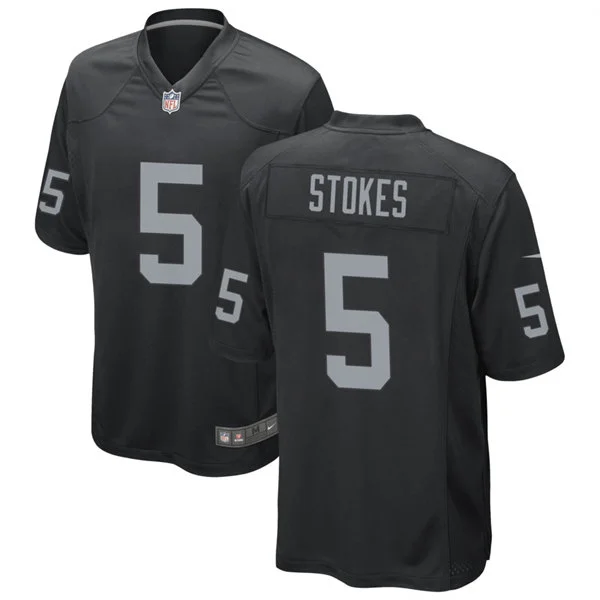 Men's Las Vegas Raiders #5 Eric Stokes Nike Black Vapor F.U.S.E. Limited Player Jersey