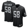Men's Las Vegas Raiders #58 Jackson Powers-Johnson Nike Black Vapor F.U.S.E. Limited Player Jersey