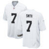 Men's Las Vegas Raiders #7 Geno Smith Nike White Vapor F.U.S.E. Limited Player Jersey