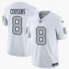 Men's Las Vegas Raiders #8 Kirk Cousins  Nike White Silver Alternate Vapor F.U.S.E. Limited Jersey