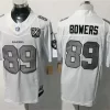Men's Las Vegas Raiders #89 Brock Bowers White Silver 1960-2024 65TH Anniversary Gratitude F.U.S.E. Limited Jersey