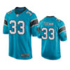 Mens Carolina Panthers #33 D'Onta Foreman Nike Blue Vapor Untouchable Limited Jersey