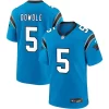 Mens Carolina Panthers #5 Rico Dowdle Nike Blue Alternate Vapor F.U.S.E. Limited Jersey