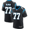 Mens Carolina Panthers #77 Yosh Nijman Nike Black Vapor Untouchable Limited Jersey